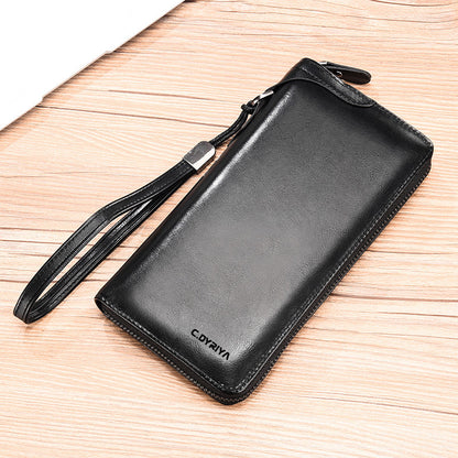 Multifunctional Men's Long Zip Wallet