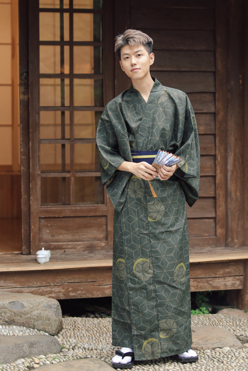 Japanese Kimono Male Samurai Costume