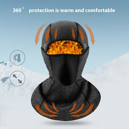 Outdoor Cycling Fleece-lined Windproof Helmet Cap
