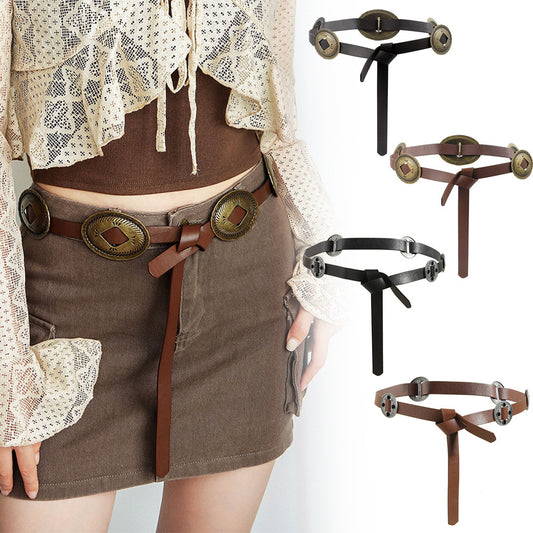 Retro Ethnic Style Metal Carved Belt