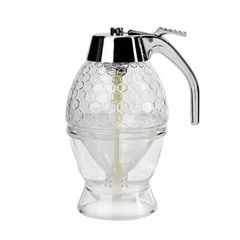 Squeeze Honey Jar Container Bee Drip Dispenser