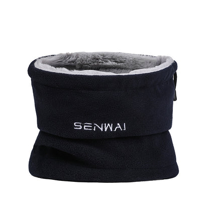 Outdoor Plush Bib Cold Proof And Warm Wool Hat Wind Proof And Fashionable