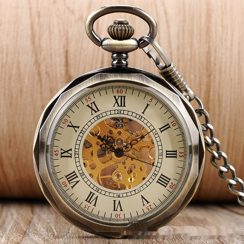 Roman Pattern Manual Pocket Watch