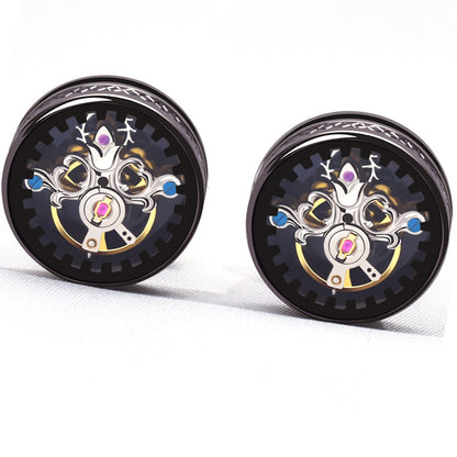 Tourbillon Luxury Punk Style Cufflinks