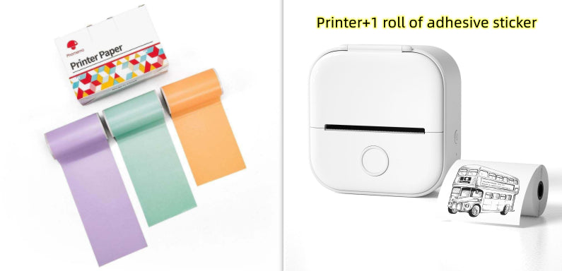 Mini Portable Thermal Label Printer - Ideal for Students and Price Tags
