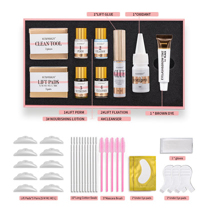 ICONSIGN Lash & Brow Tint Kit - Lash Lift, Perm, and Brow Lamination Set