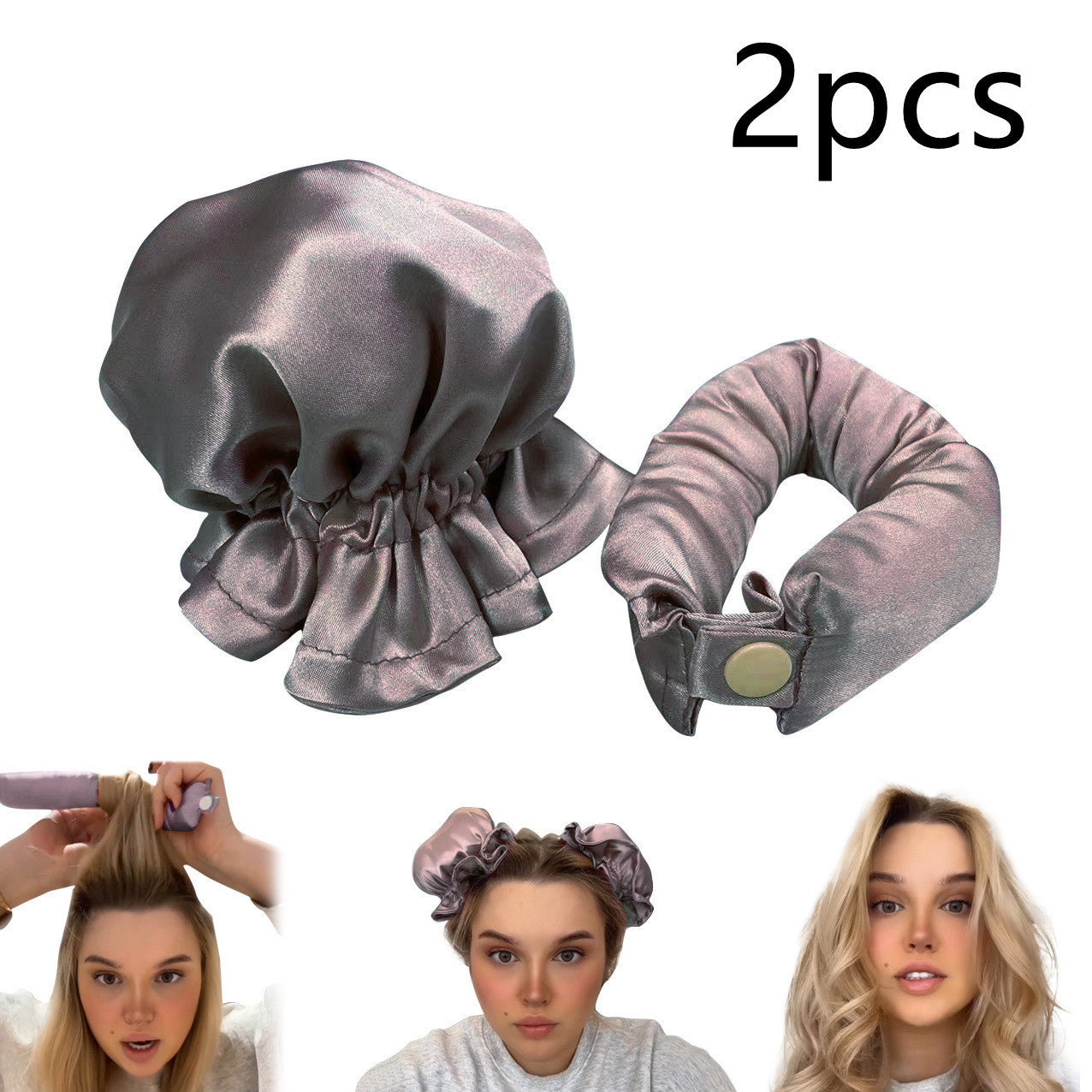 Heatless Cloth-Covered Curling Rod