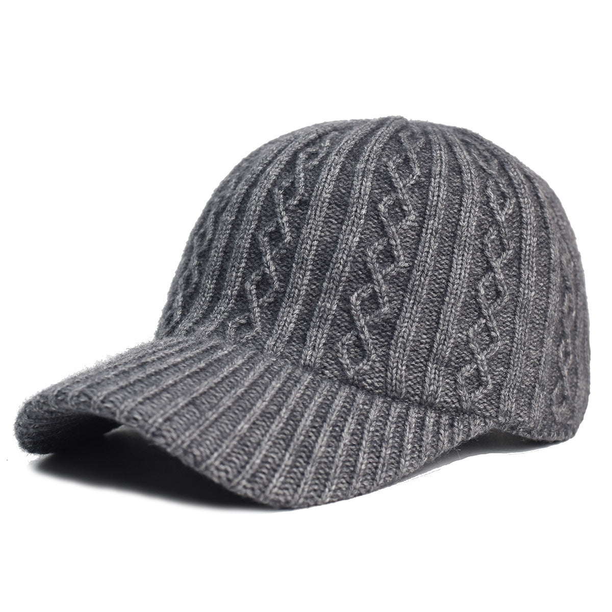 Wool Baseball Cap Korean Warm Solid Color