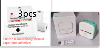 Mini Portable Thermal Label Printer - Ideal for Students and Price Tags