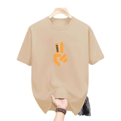 Plus Size Casual Short-Sleeved Top