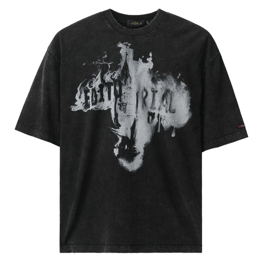 American Fashion Brand Washed Short Sleeve Shirt