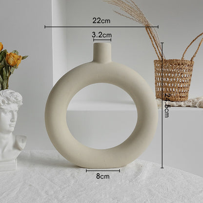 Simplicity Ceramic Vase Home Decor