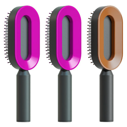 Self Cleaning Hair Brush One-key Airbag Massage
