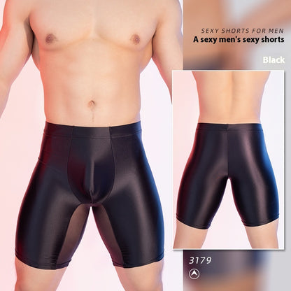 High Elasticity Glossy Ice Silk Shaping Leggings