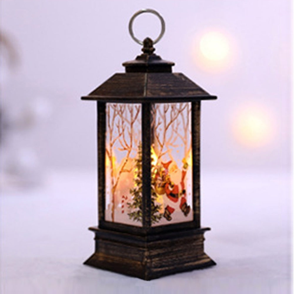 Christmas Santa Claus LED Oil Lamp Night Light