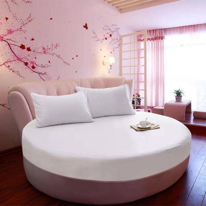 Round Bed Sheet Mattress Protector