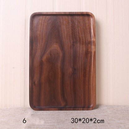 Japanese Style Black Walnut Rectangular Dinner Plate