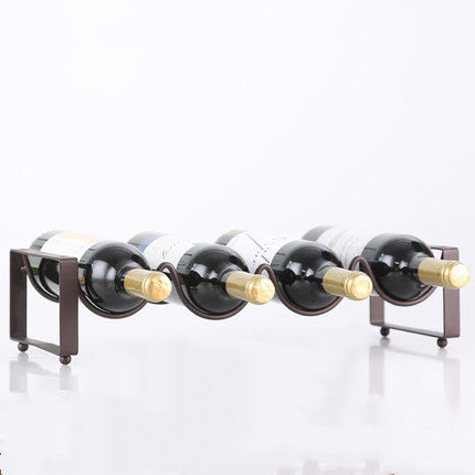 Stackable Wine Bottle Rack Display Shelf