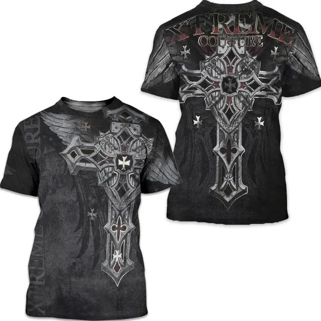 Trendy Dark Knight Casual Short Sleeve T-shirt