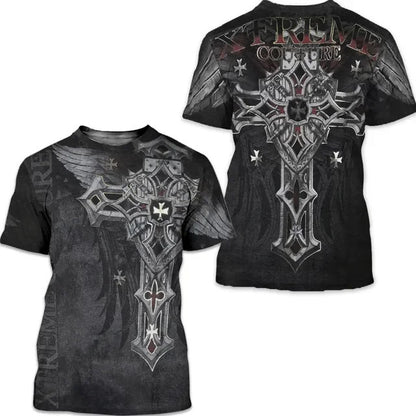 Trendy Dark Knight Casual Short Sleeve T-shirt