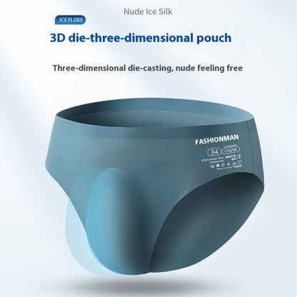 Ice Silk Men's Summer Seamless Briefs