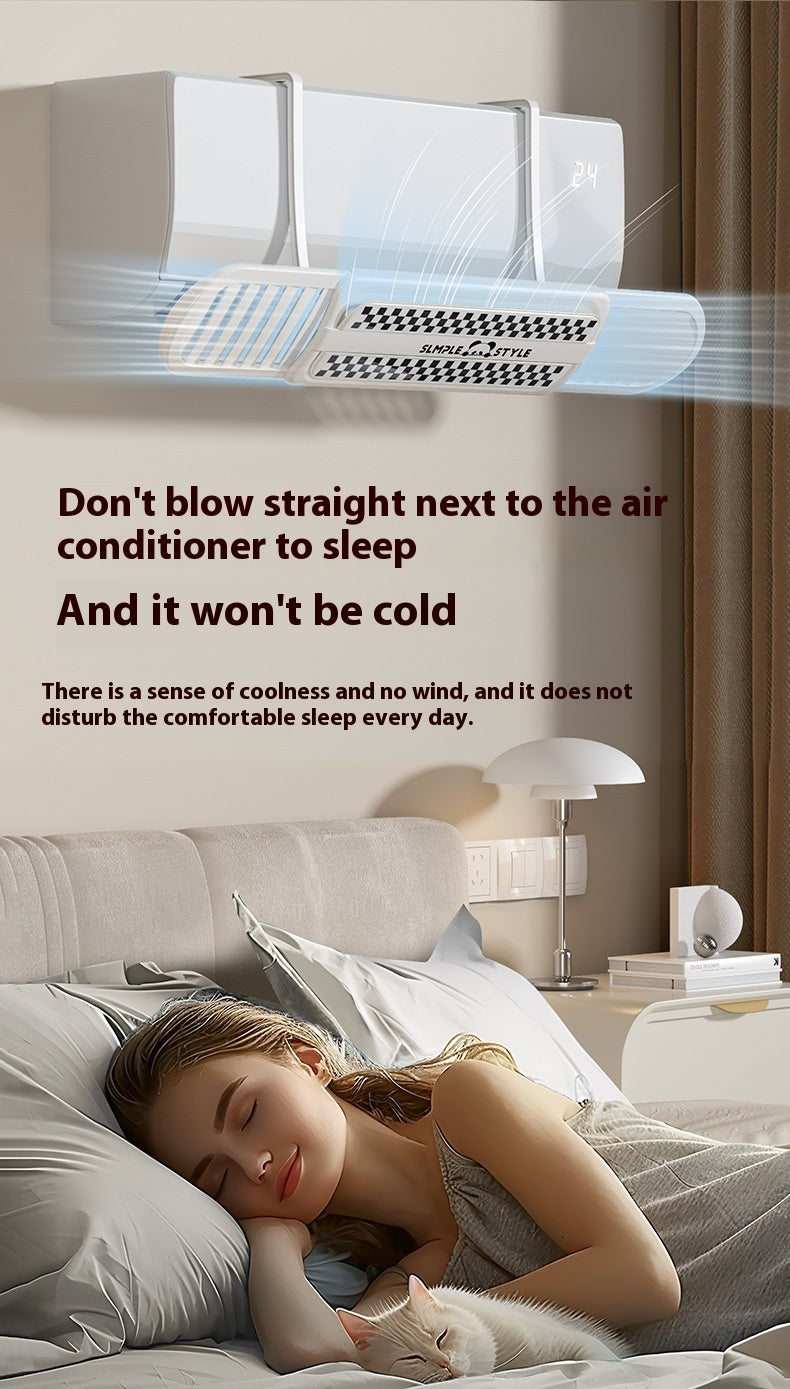 AC Wind Deflector Retractable Hanging Shield