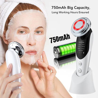 7-in-1 Facial Massager EMS LED Skin Care Device
