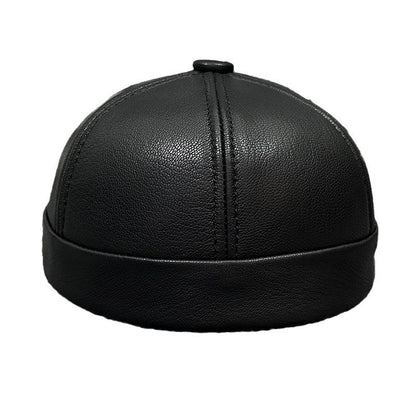 Outdoor Sheepskin Autumn Winter Leather Hat