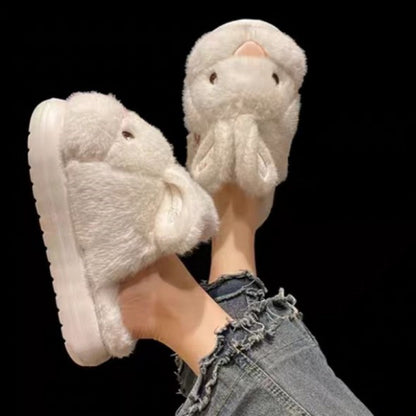 New Interior Home Fleece-lined Warm And Cute Plush