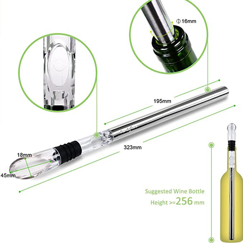 Stainless Steel Wine Bottle Cooler Chilling Stick