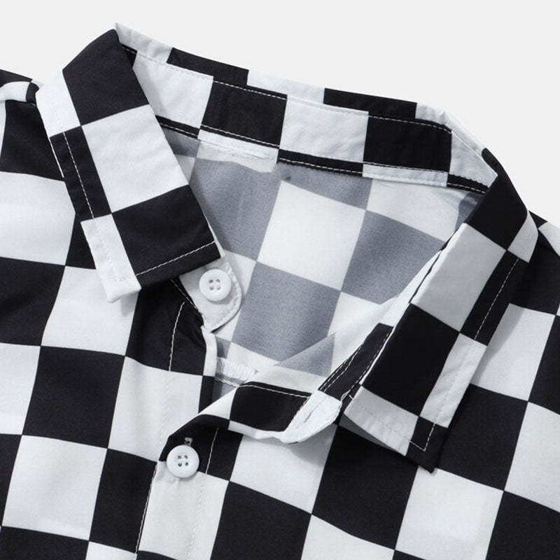 New Hawaiian 3D Printed Short Sleeve Shirt Men's Top