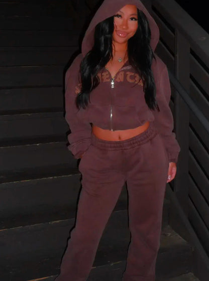 Tube Top High Waist Casual Trousers Set