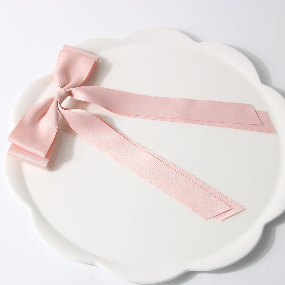 Sweet Double Ribbon Hairpin - Long Bow Clip
