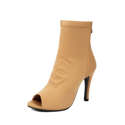 Indoor Shoe Soles High-heeled Women's Stiletto Boots With Fishmouth.