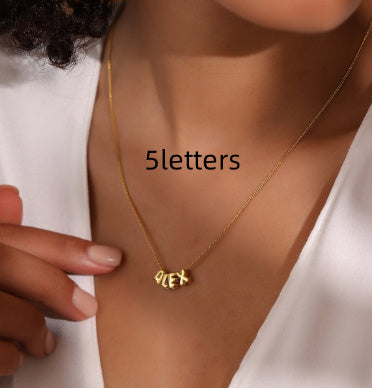 Personalized DIY English Letter Pendant