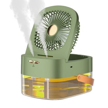 Mini Air Cooler Humidifying Spray Fan USB