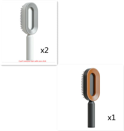 Self Cleaning Hair Brush One-key Airbag Massage