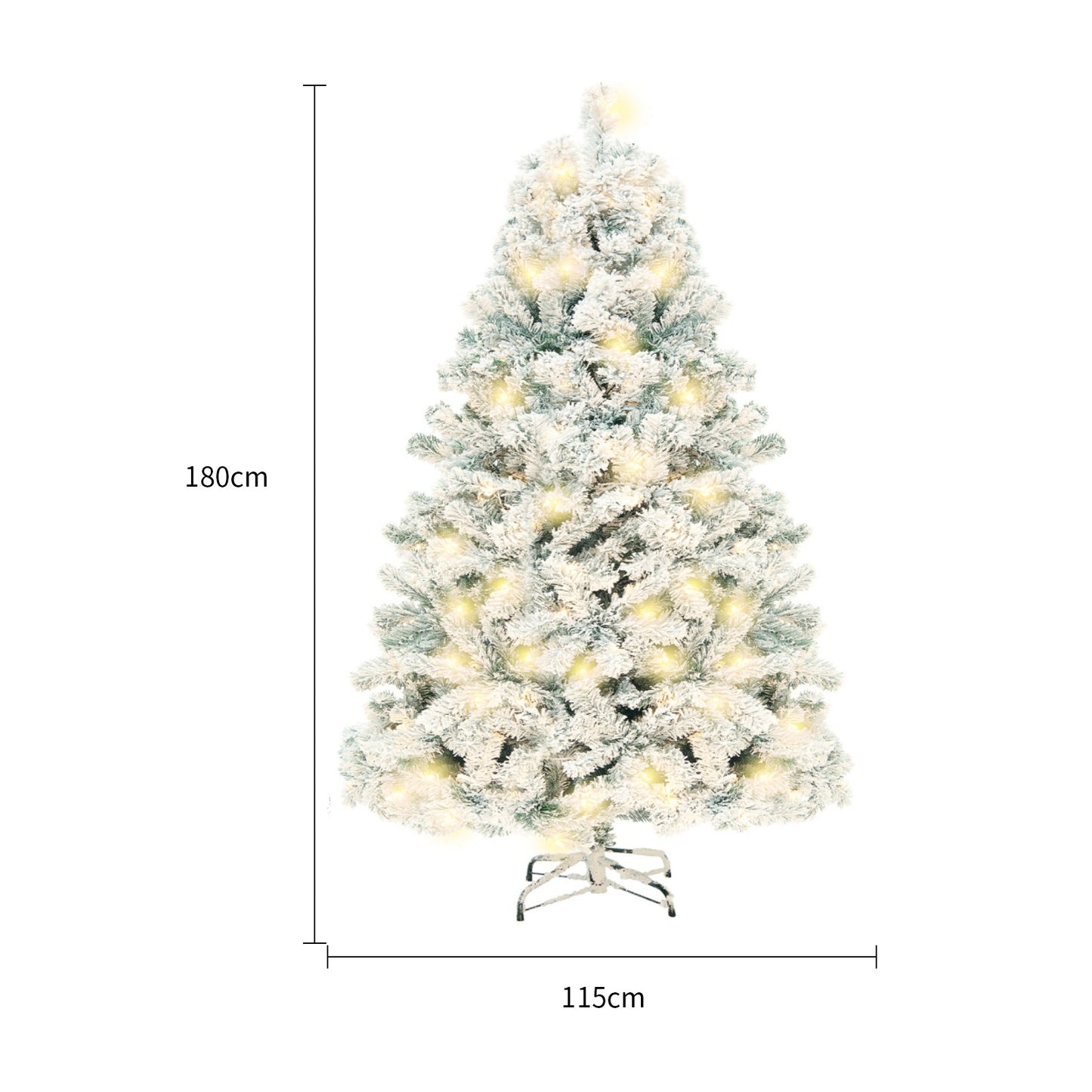PVC Snow Christmas Tree Decor