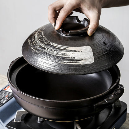 Ceramic Stew Pot Soup Rice Casserole Gas Clay Pot