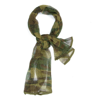 Men's Long Camouflage Outdoor Breathable Scarf