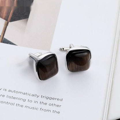 Opal Cufflinks French Business Ornament