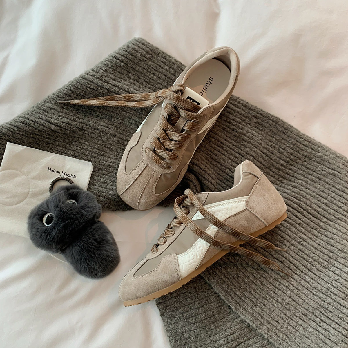 Genuine Leather Trend All-match Retro Casual Women's Shoes