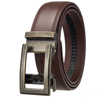 Antique Cowhide Men's Leather Casual Business Belt