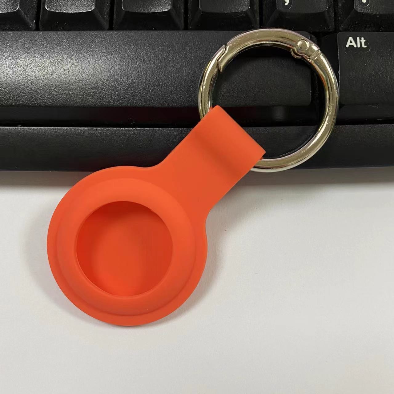 Suitable For Airtag Locator Tracker Anti-lost Keychain Waterproof Silicone Protective Case