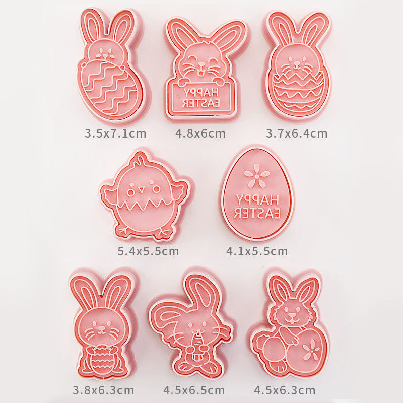 Easter Bunny Cookie Mold Egg Press