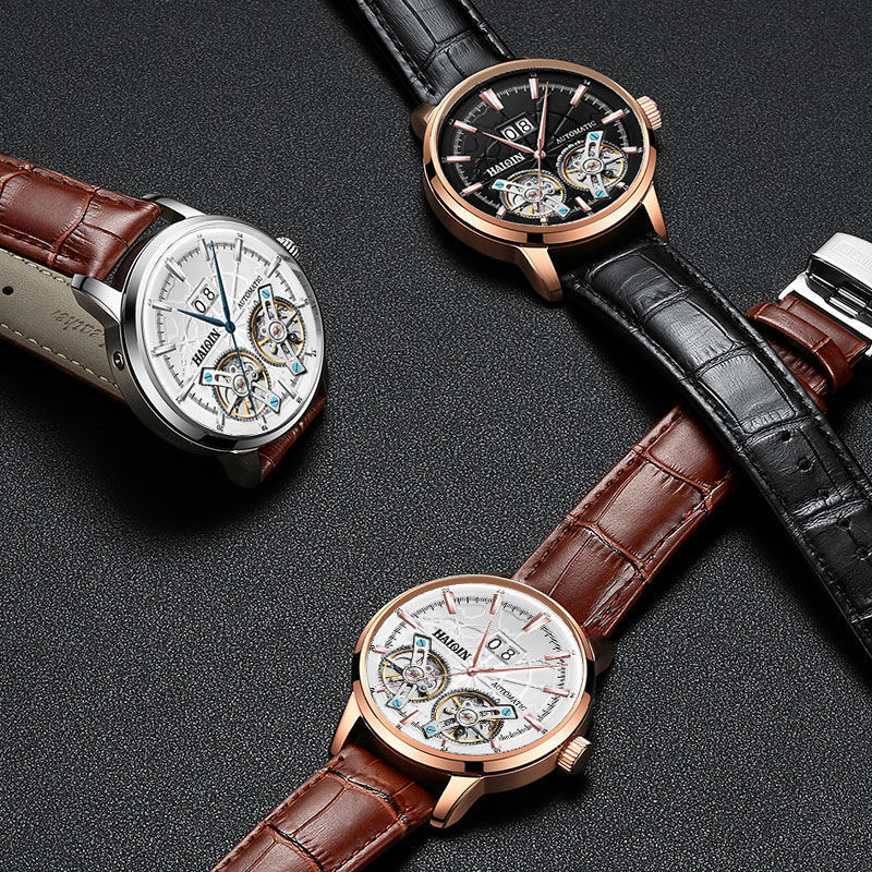 Men's Double Tourbillon Automatic Watch