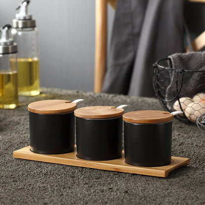 Seasoning Jar Bottle Set Household Salt MSG Box