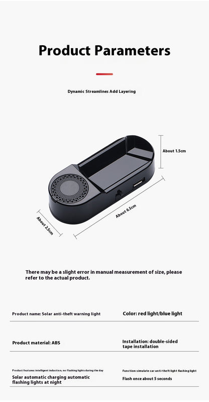 Automobile Solar Warning Light Aromatherapy