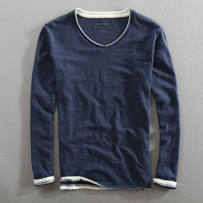 Men's Undershirt Raw Edge Distressed