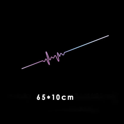Car Electrocardiogram Creative Sound Wave Chart Car Sticker